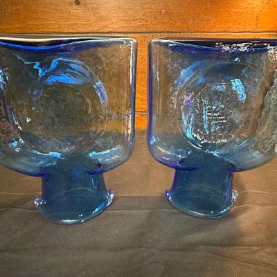 Lot of Vintage Blenko Handmade Glass items