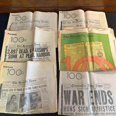Lot of Vintage South Carolina Tricentennial Newspapers