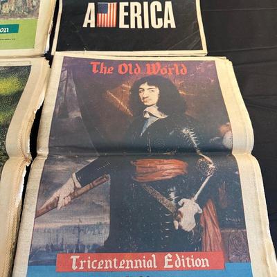 Lot of Vintage South Carolina Tricentennial Newspapers