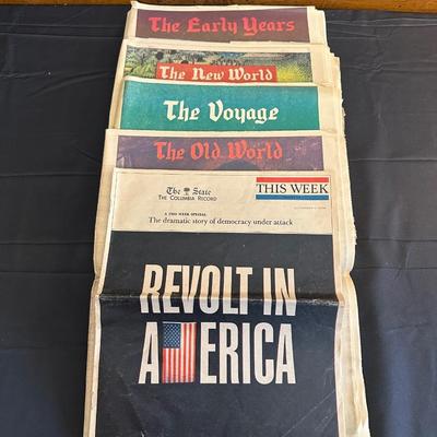 Lot of Vintage South Carolina Tricentennial Newspapers