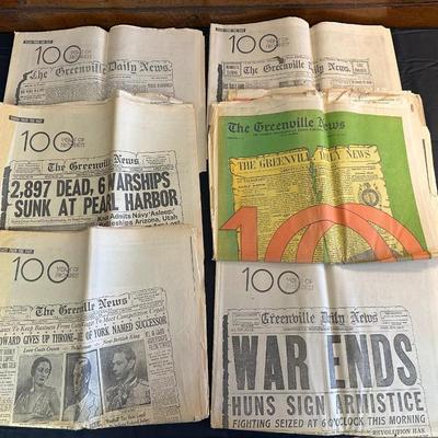 Lot of Vintage South Carolina Tricentennial Newspapers