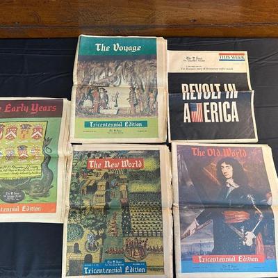 Lot of Vintage South Carolina Tricentennial Newspapers
