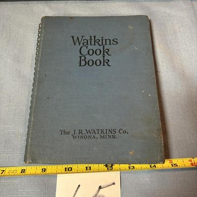 Antique 1938 Watkins Cook Book