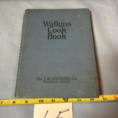 Antique 1938 Watkins Cook Book