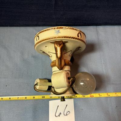 Vintage Western Ceiling Light Fixture