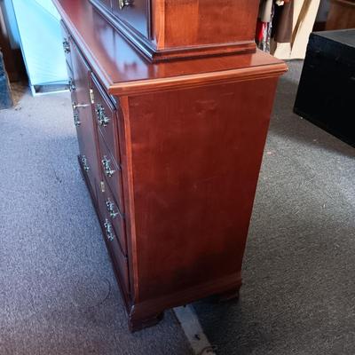 STANLEY FURNITURE 2 PIECE CHEST WITH ADJUSTABLE MIRROR