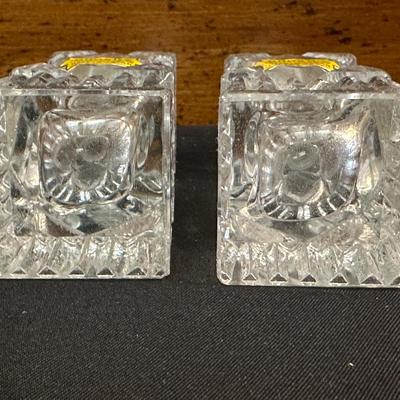 Lot of Vintage Fine Quality Cut Glass Salt & Pepper Shakers