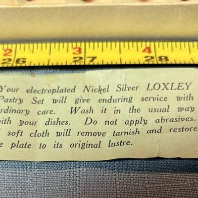 Vintage Nickel Silver Pastry Forks