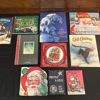Lot of Vintage Children’s Christmas Books