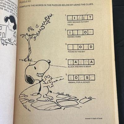 The Peanuts Vintage Figurines and an Activity Book