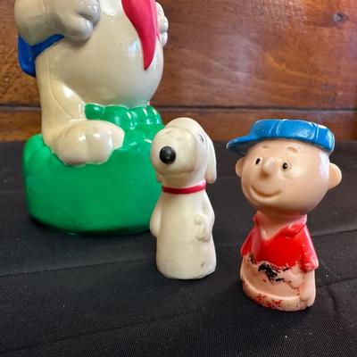 The Peanuts Vintage Figurines and an Activity Book