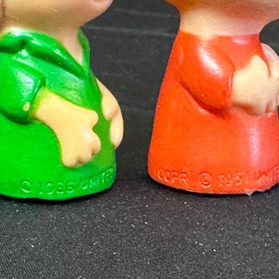 The Peanuts Vintage Figurines and an Activity Book