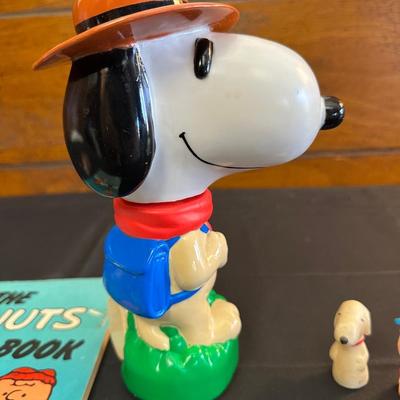 The Peanuts Vintage Figurines and an Activity Book