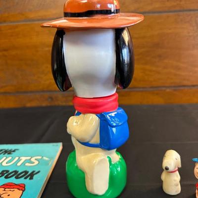 The Peanuts Vintage Figurines and an Activity Book