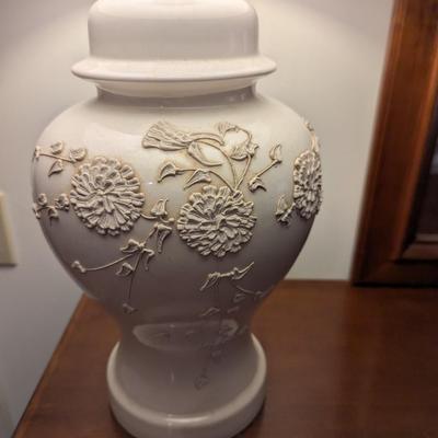 Decorative Raised Flower Design Lamp Choice A