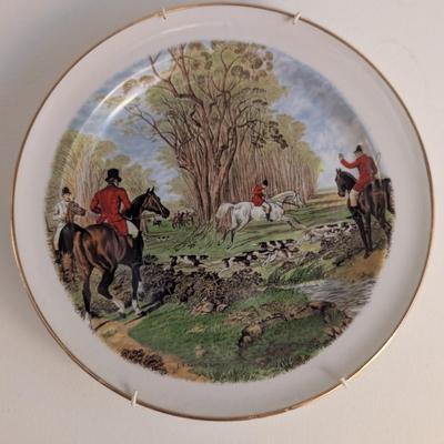 Royal Crownford Wood & Sons Fox Hunt Hunting Plates Last Journey On The Road Cavalli Inglesi Gimcrack Prints