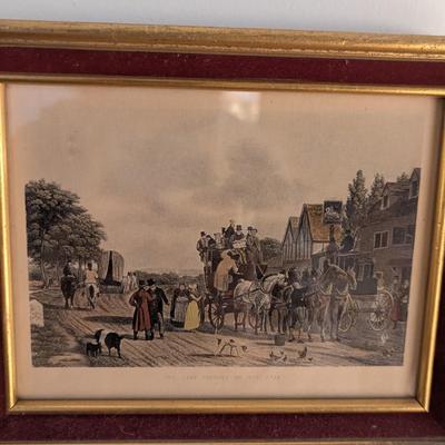 Royal Crownford Wood & Sons Fox Hunt Hunting Plates Last Journey On The Road Cavalli Inglesi Gimcrack Prints