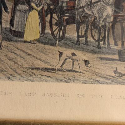 Royal Crownford Wood & Sons Fox Hunt Hunting Plates Last Journey On The Road Cavalli Inglesi Gimcrack Prints