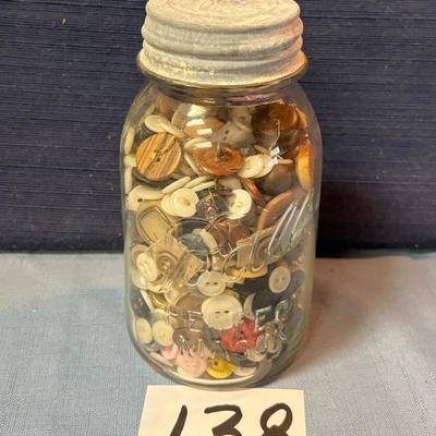 Vintage Jar of Buttons