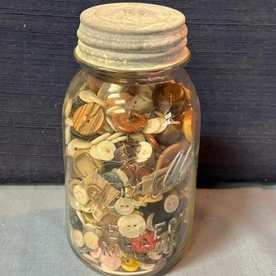 Vintage Jar of Buttons