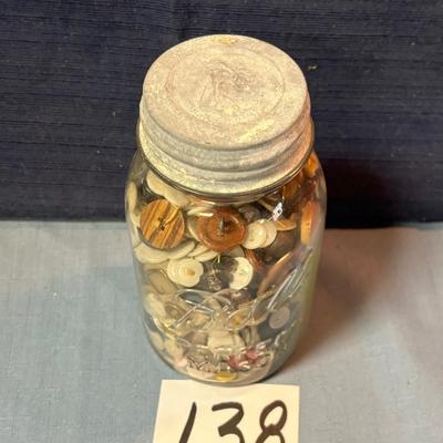 Vintage Jar of Buttons