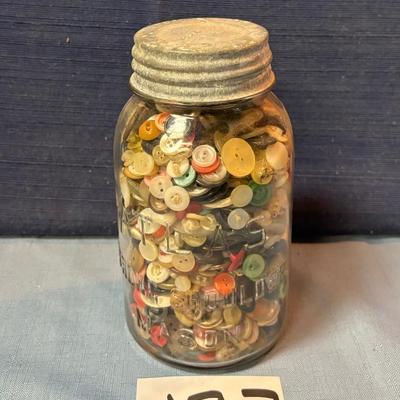 Jar of Vintage Buttons
