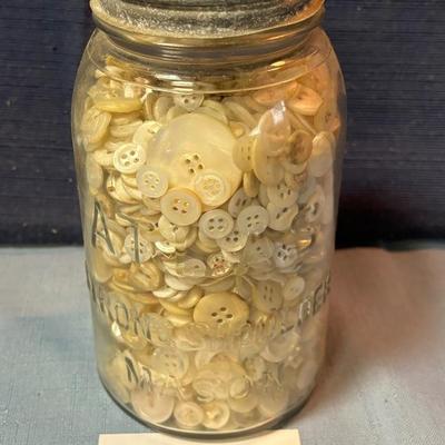 Vintage Button Jar