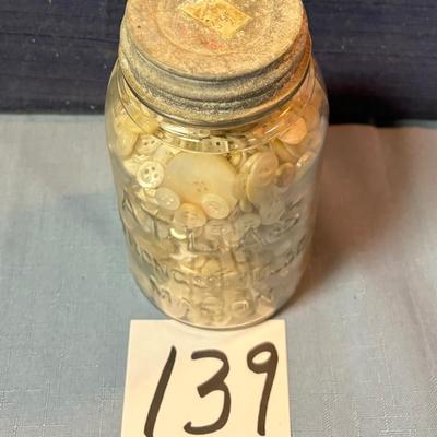Vintage Button Jar