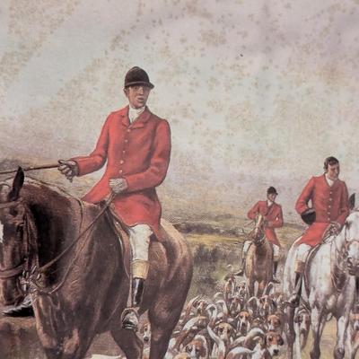 Hunter Scene Framed Print 15" x 11 1/2"