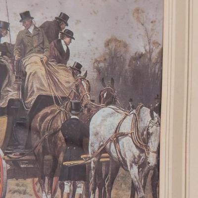 Hunter Scene Framed Print 15" x 11 1/2"
