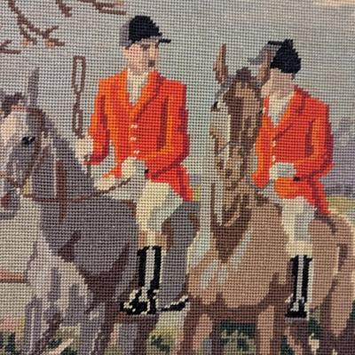 Vintage Needlepoint The Huntsman