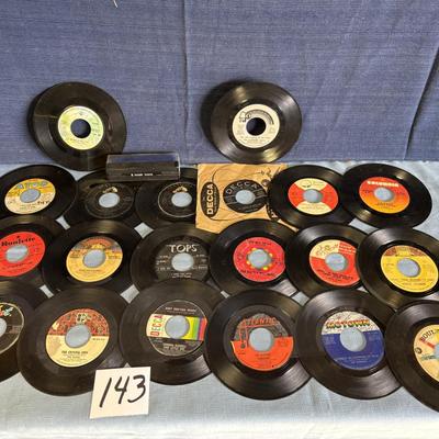 Vintage 45 rpm Vinyl Records