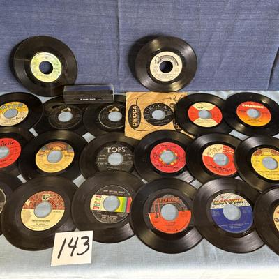 Vintage 45 rpm Vinyl Records