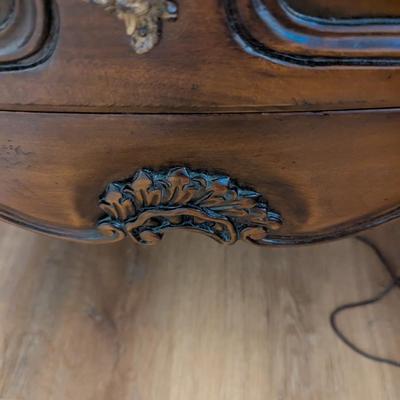 Solid Wood Hickory Chair 2 Drawer Side Table Choice A