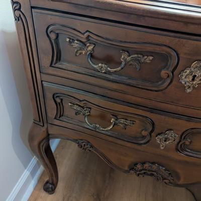 Solid Wood Hickory Chair 2 Drawer Side Table Choice A