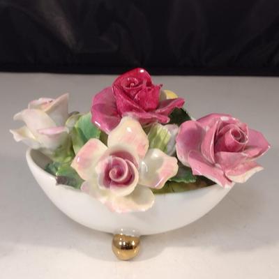 Collection of Porcelain Flowers