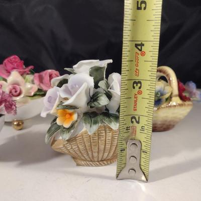 Collection of Porcelain Flowers