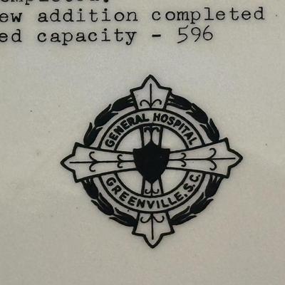 Lot of Vintage Items Celebrating Greenville’s Hospital System includes a Nurses Cape from Greenville General!