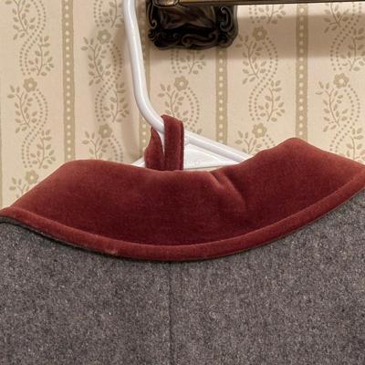 Three Vintage Grey Wool Coats, Girls Sizes 4, 6 & 14