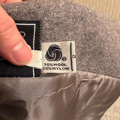 Three Vintage Grey Wool Coats, Girls Sizes 4, 6 & 14