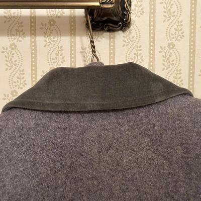 Three Vintage Grey Wool Coats, Girls Sizes 4, 6 & 14