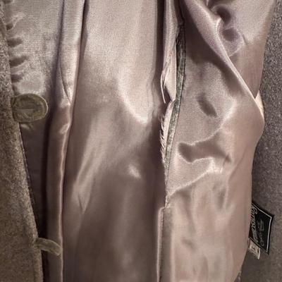 Three Vintage Grey Wool Coats, Girls Sizes 4, 6 & 14