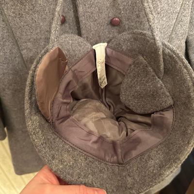 Three Vintage Grey Wool Coats, Girls Sizes 4, 6 & 14