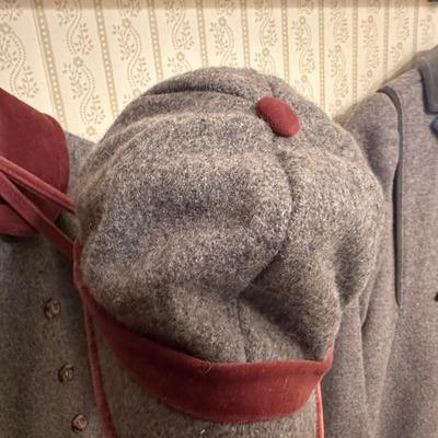 Three Vintage Grey Wool Coats, Girls Sizes 4, 6 & 14