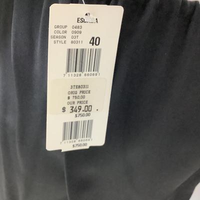 575 New ESCADA Black Silk Pants