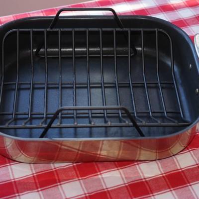 ALL CLAD NON-STICK ROASTING PAN W/RACK