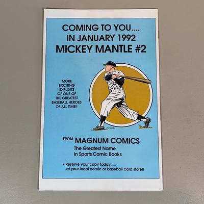 LOT 252 B: Marvel Comics 1991 "Weapon X" Vol. 1 #81, Baseball's Greatest Heroes 1991 "Mickey Mantle" Vol. 1 #1,...