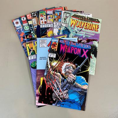 LOT 252 B: Marvel Comics 1991 "Weapon X" Vol. 1 #81, Baseball's Greatest Heroes 1991 "Mickey Mantle" Vol. 1 #1,...