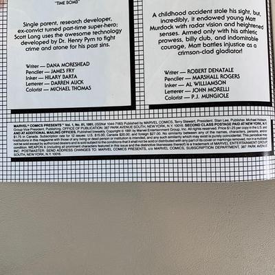 LOT 252 B: Marvel Comics 1991 "Weapon X" Vol. 1 #81, Baseball's Greatest Heroes 1991 "Mickey Mantle" Vol. 1 #1,...