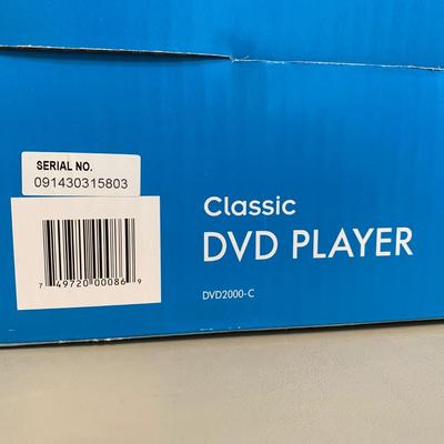 LOT 253 B: NIP Sealed Disney Electronics Classic DVD Player DVD2000-C